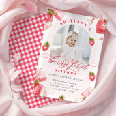 ベリーファースト誕生日フォト招待状 招待状