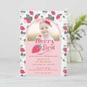 ベリーファースト誕生日フォト招待状 招待状 (スタンド正面)