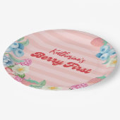 ベリーファースト誕生日フルーツテーマ1st birthday ペーパープレート (アングル)