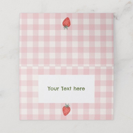 ベリーファースト誕生日プライド&ピンク座席表 プレイスカード (外部開封)