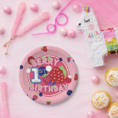 ベリーファースト誕生日プレート ペーパープレート (パーティー)