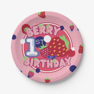 ベリーファースト誕生日プレート ペーパープレート