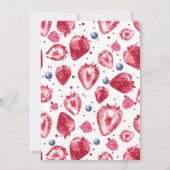 ベリーファースト誕生日ベリーパーティの招待状 サンキューカード (裏面)