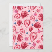 ベリーファースト誕生日ベリーパーティの招待状 サンキューカード (裏面)