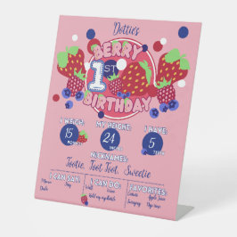 ベリーファースト誕生日マイルストーンボード 台座サイン