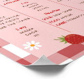 ベリーファースト誕生日マイルストーンポスター ポスター (角)