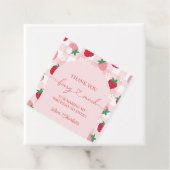 ベリーファースト誕生日メッセージカードイチゴパーティー フェイバータグ (インサイチュ)