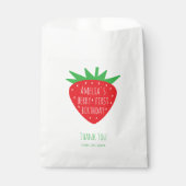 ベリーファースト誕生日レッドストロベリーガールサンキュー フェイバーバッグ (正面)