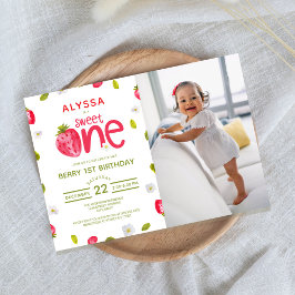 ベリーファースト誕生日写真 招待状