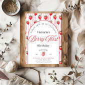 ベリーファースト誕生日招待状カード 招待状