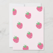 ベリーファースト誕生日招待状1stバースデーガール 招待状 (裏面)