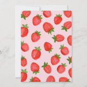 ベリーファースト誕生日招待状 |いちご 招待状 (裏面)