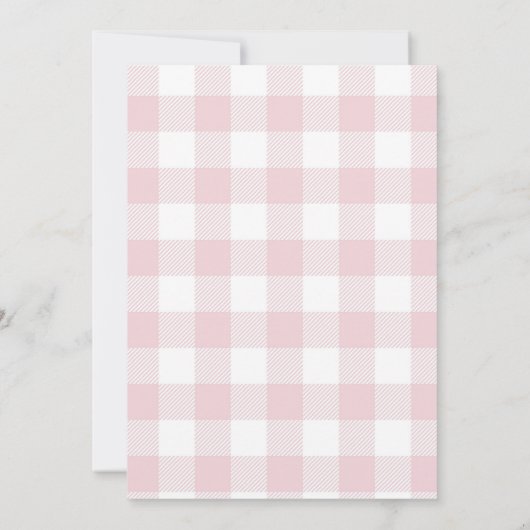 ベリーファースト誕生日招待状 | イチゴ 招待状 (裏面)