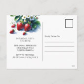 ベリーファースト誕生日招待状 シーズンポストカード (裏面)