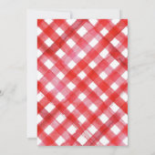 ベリーファースト誕生日招待状 |ストロベリーレトロ 招待状 (裏面)