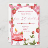 ベリーファースト誕生日招待状 招待状 (正面/裏面)