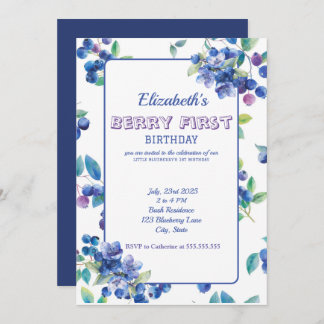 ベリーファースト誕生日招待状 招待状