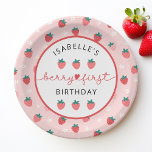 ベリーファースト誕生日1stバースデーストロベリーパーティー ペーパープレート<br><div class="desc">ベリーファースト誕生日1stバースデーストロベリーパーティー紙プレート</div>