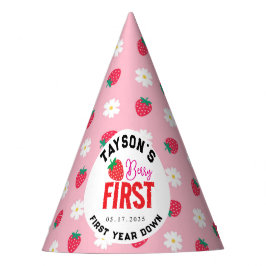 ベリーファースト誕生日1stバースデーストロベリー パーティーハット