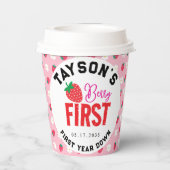 ベリーファースト誕生日1stバースデーストロベリー 紙コップ (裏面)