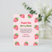 ベリーファースト誕生日1st誕生日サンキューカード (スタンド正面)