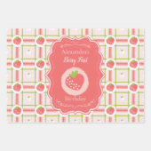 ベリーファースト誕生日1st Birthday ラッピングペーパーシート (正面2)