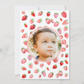 ベリーファースト誕生日1st Birthday 招待状 (裏面)