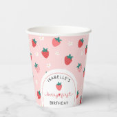 ベリーファースト誕生日1st Birthday Girl 紙コップ (裏面)