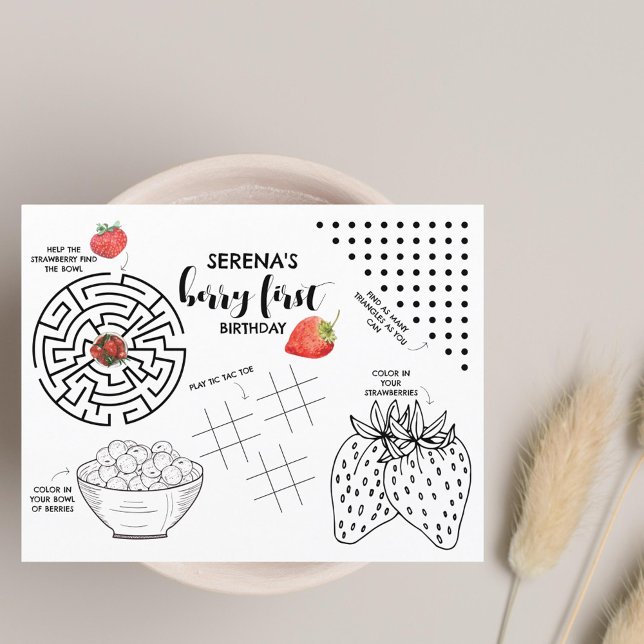 ベリーファースト誕生日 |キッズアクティビティストロベリー (クリエイターアップロード済み)