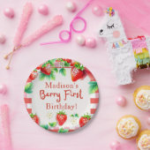 ベリーファースト誕生日 – ストロベリーファーストパーティー ペーパープレート (パーティー)