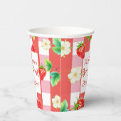 ベリーファースト誕生日 – ストロベリーファーストパーティー 紙コップ (右)