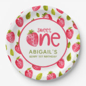 ベリーファースト誕生日 ペーパープレート (正面)