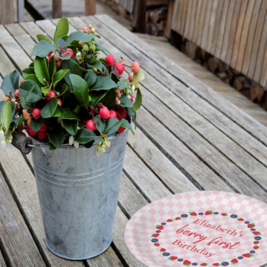 ベリーファースト誕生日 ペーパープレート