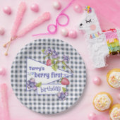 ベリーファースト誕生日 ペーパープレート (パーティー)