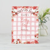 ベリーファースト誕生日 招待状 (スタンド正面)