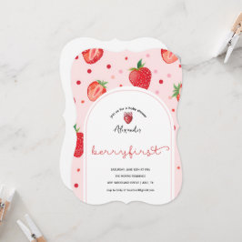 ベリーファースト誕生日、1st誕生日パーティーガール カード