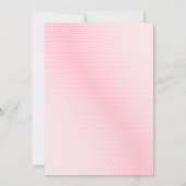 ベリーファースト赤とピンクのイチゴの誕生日パーティー 招待状 (裏面)