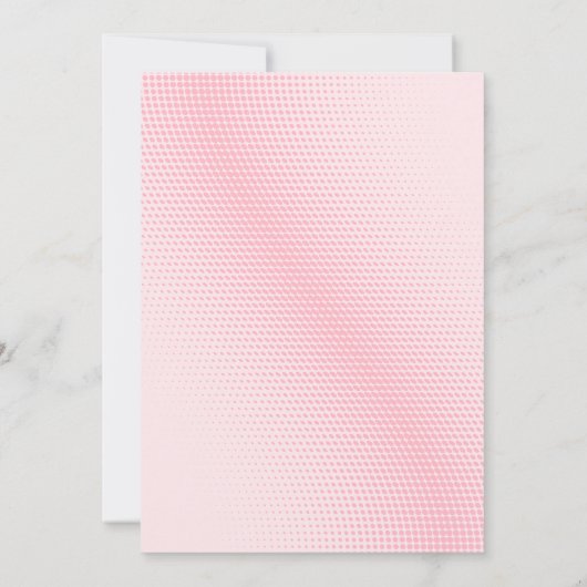 ベリーファースト赤とピンクのイチゴの誕生日パーティー 招待状 (裏面)