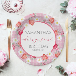 ベリーファースト1歳の誕生日紙プレート ペーパープレート