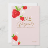 ベリーファースト1stストロベリー誕生日 サンキューカード (裏面)