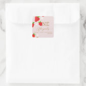 ベリーファースト1stストロベリー誕生日 スクエアシール (バッグ)