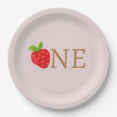 ベリーファースト1stストロベリー誕生日 ペーパープレート (正面)
