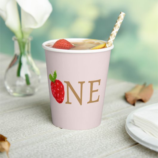 ベリーファースト1stストロベリー誕生日 紙コップ (インサイチュ)