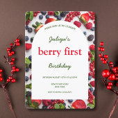 ベリーファースト1thバースデーフォト招待状 招待状