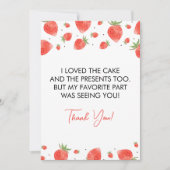 ベリーファースト2日サンキューカード 招待状 (正面)