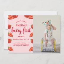 ベリーファースト |いちご1st誕生日ピンクの写真