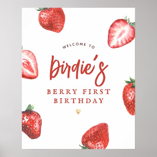 ベリーファースト・ガール・ファースト・バースデーパーティーへようこそ ポスター (正面)