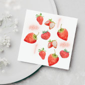 ベリーファースト |誕生日 |いちご |パターン スタンダードカクテルナプキン