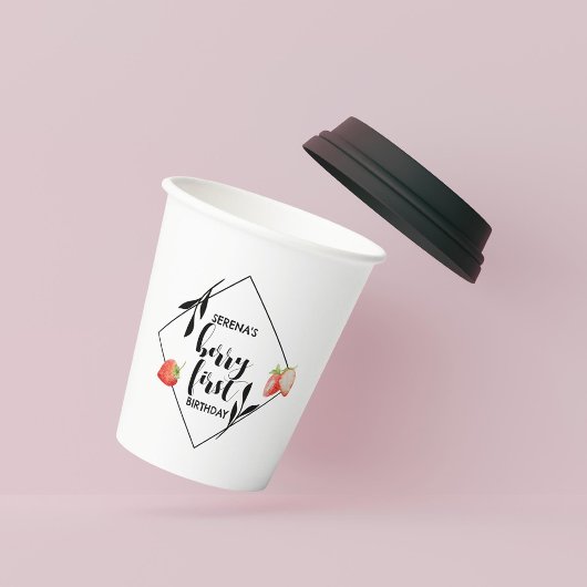 ベリーファースト |誕生日 |いちご |モダン | 紙コップ