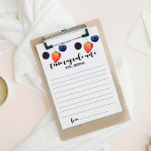 ベリーファースト |誕生日 |時間カプセルのメモ ノートカード